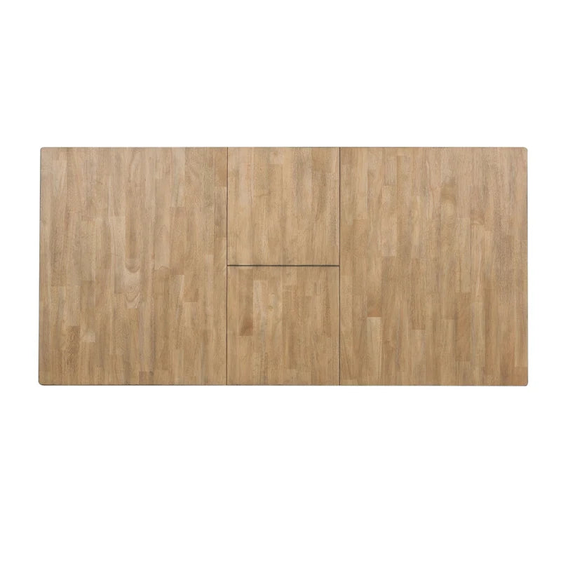 Set tavolo a cavalletto Lindsey Farm Gray e Sandstone da 7 pezzi 5