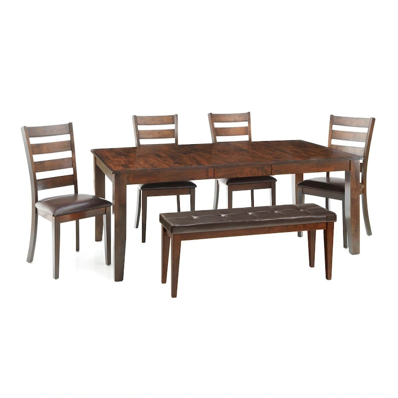 Kona Brandy Padded Backless Dining Bench