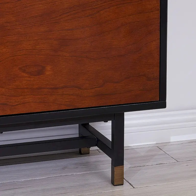 SEI Furniture Belize Mid-century Modern Media TV Stand for TV's up to 61 3