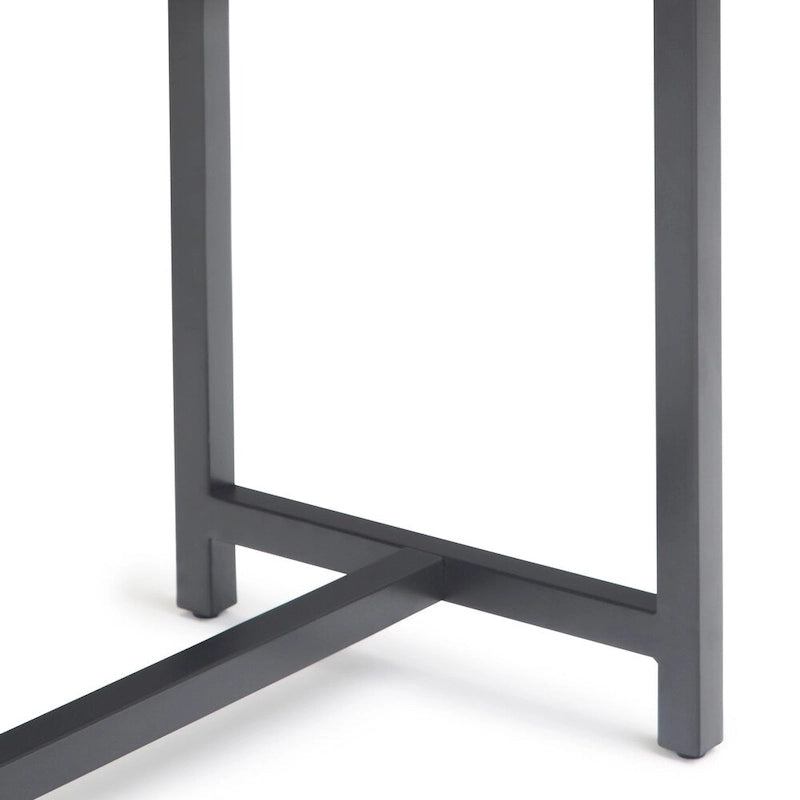 WYNDENHALL Devlin SOLID HARDWOOD and Metal 54 inch Wide Industrial Wide Console Table in Walnut Brown - 54W x 16 D x 30 H 6