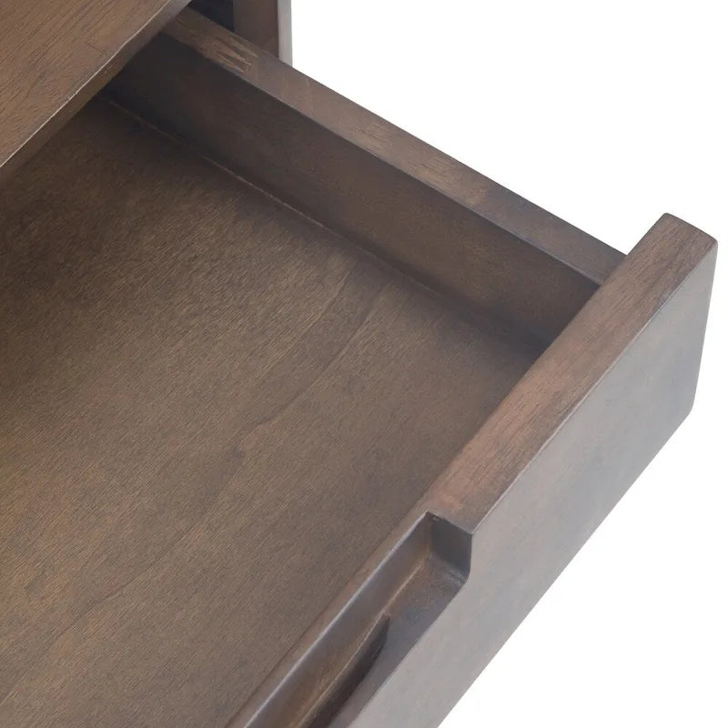 WYNDENHALL Devlin SOLID HARDWOOD and Metal 54 inch Wide Industrial Wide Console Table in Walnut Brown - 54W x 16 D x 30 H 8