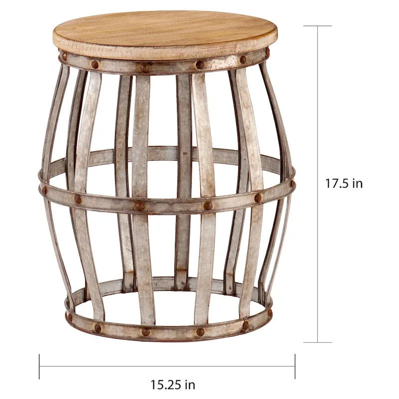 SEI Furniture Stonehall Side Table 6