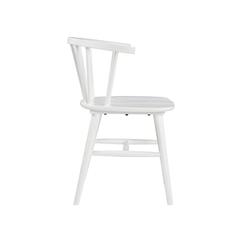 Signature Design by Ashley Grannen White Solid Wood Dining Chairs (Set of 2) - 22W x 21D x 30H 4