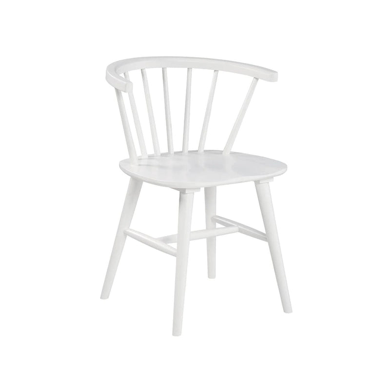 Signature Design by Ashley Grannen White Solid Wood Dining Chairs (Set of 2) - 22W x 21D x 30H 5