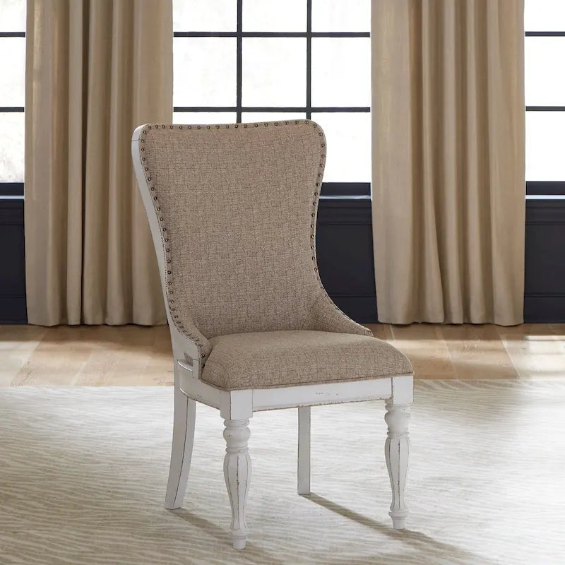 Magnolia Manor Upholstered Wing Back Side Chair (Set of 2) 14