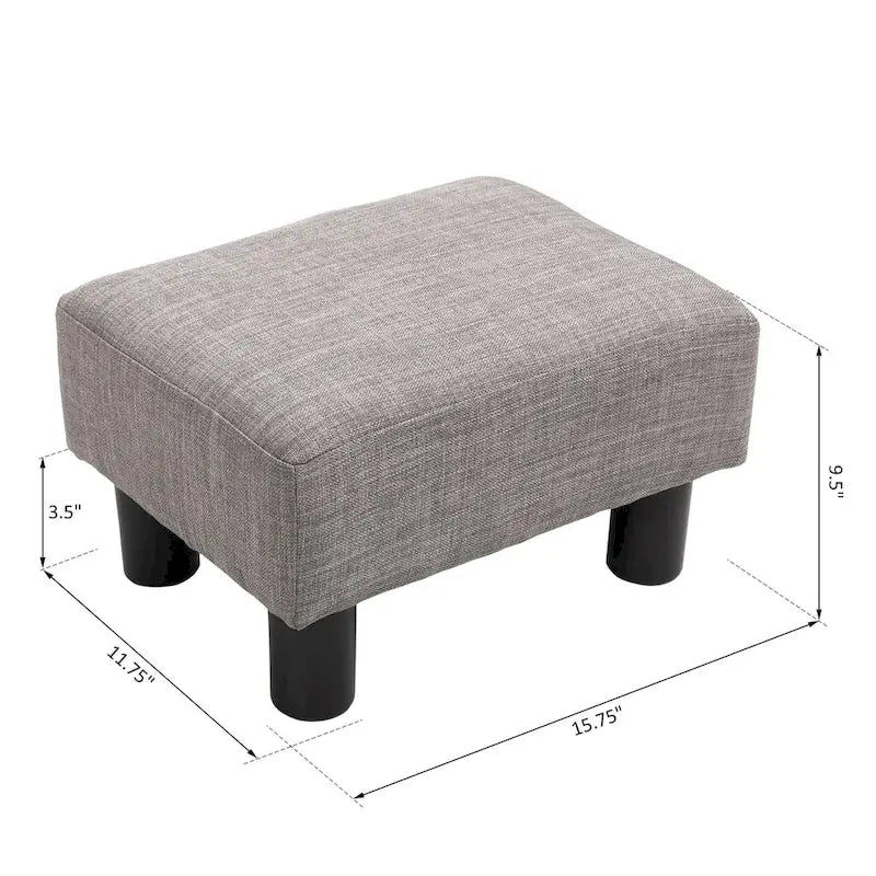 Copper Grove Chaparro Modern Linen Footrest Ottoman 7