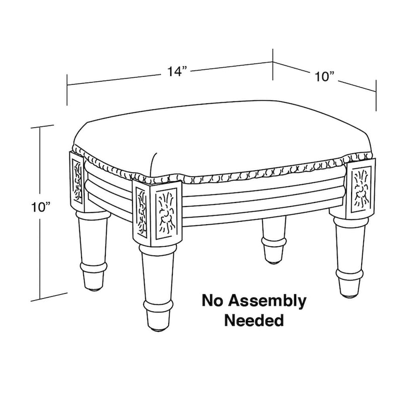 Blue and Yellow Ginger Jar Footstool 3