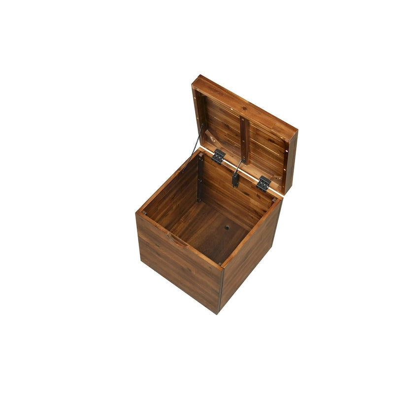 Baule cubo contenitore Emilia 17.75 marrone scuro 3