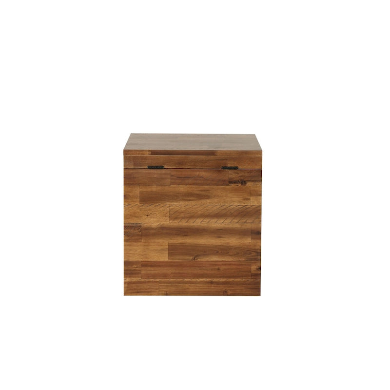 Baule cubo contenitore Emilia 17.75 marrone scuro 6