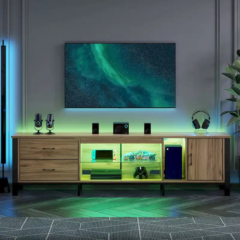 Modern TV Stands for 75/ 80/ 85 inch TV with 2 Drawers - 80 inches 28