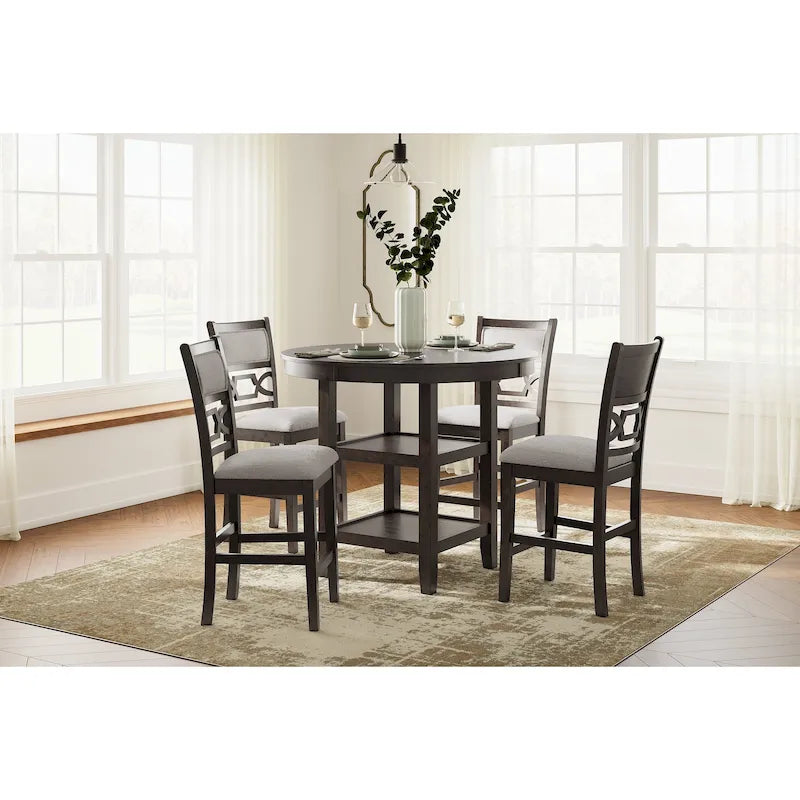 Signature Design by Ashley Langwest Counter Height Dining Table and 4 Barstools (Set of 5) 12