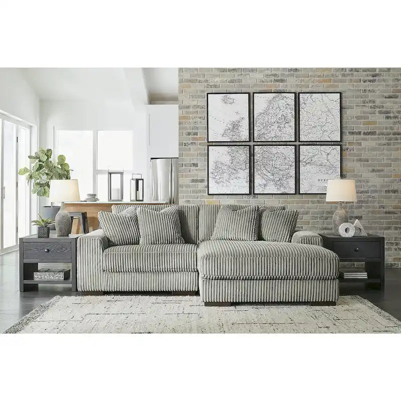 Signature Design by Ashley Lindyn 2-Piece Sectional with Chaise - 102W x 70D x 38H 12