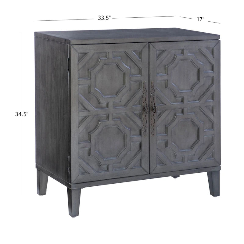 Chanters Solid Wood 2-Door Accent Cabinet 8