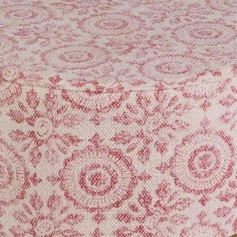 Sgabello Shantanu in legno, boho rosa 3