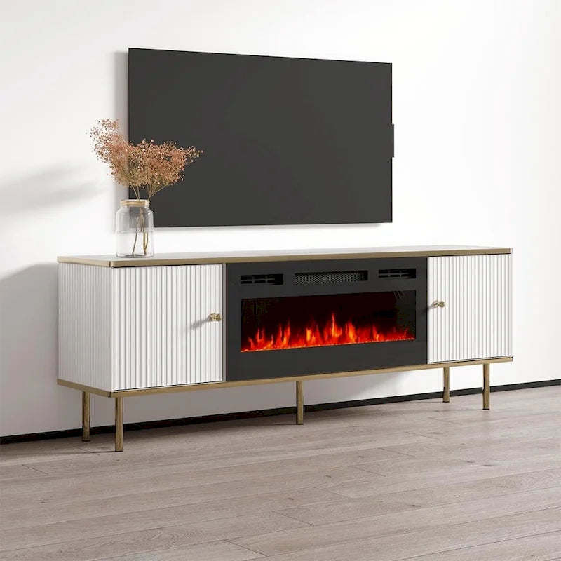 Camino elettrico Camelia BL-EF con mobile TV da 63 pollici 8