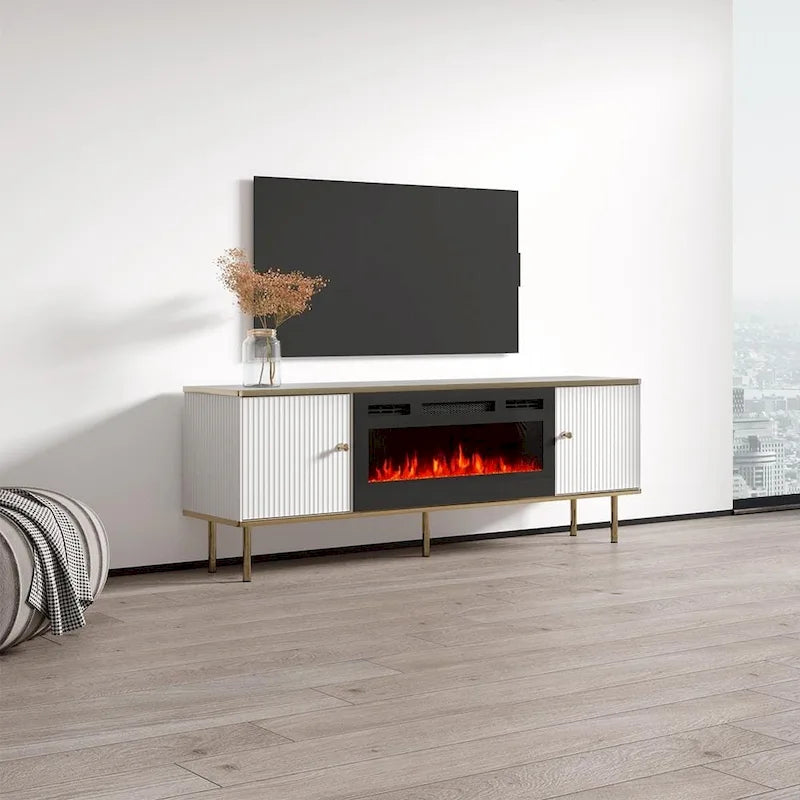 Camino elettrico Camelia BL-EF con mobile TV da 63 pollici 9