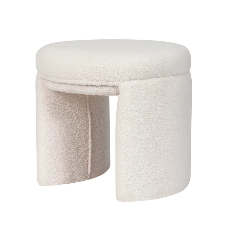 Adeco Ottoman Small Teddy Low Foot Stool Vanity Stool 7
