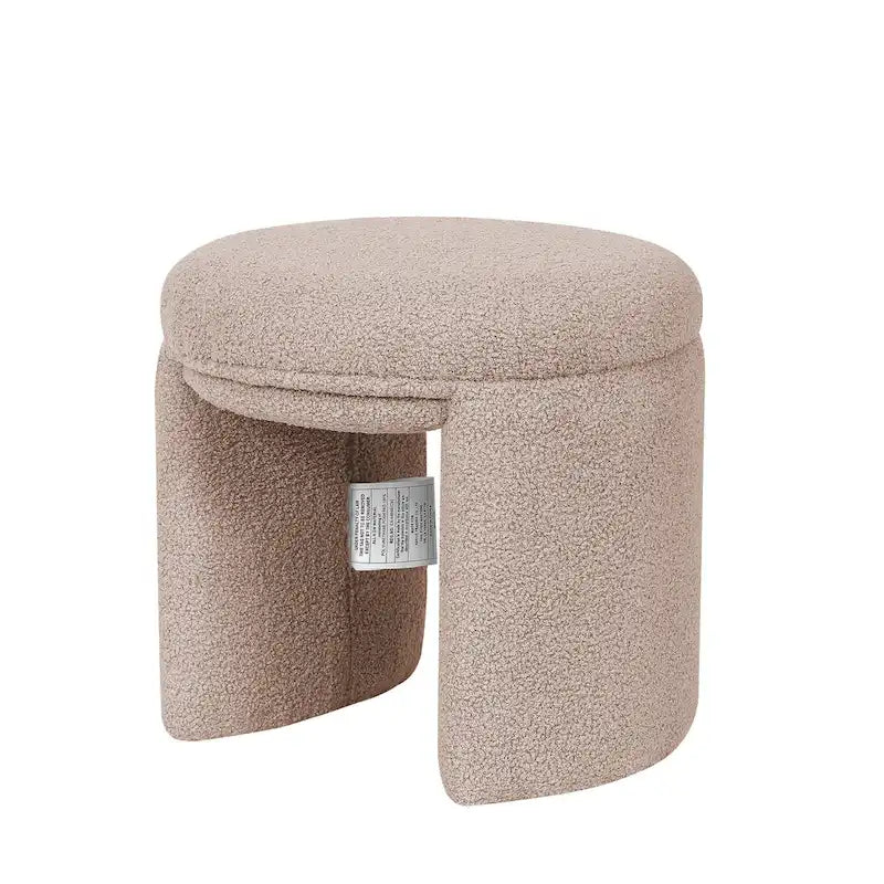 Adeco Ottoman Small Teddy Low Foot Stool Vanity Stool 14