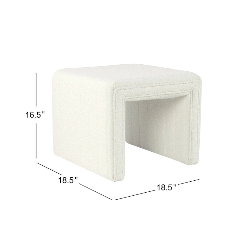 HomePop Modern Channel Ottoman 7
