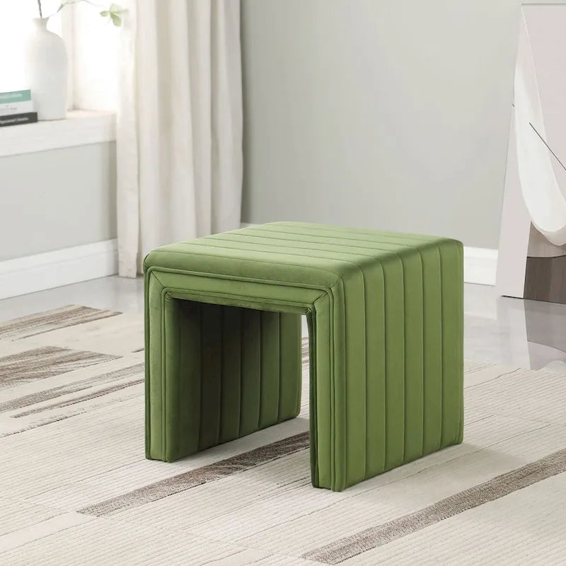 HomePop Modern Channel Ottoman 12