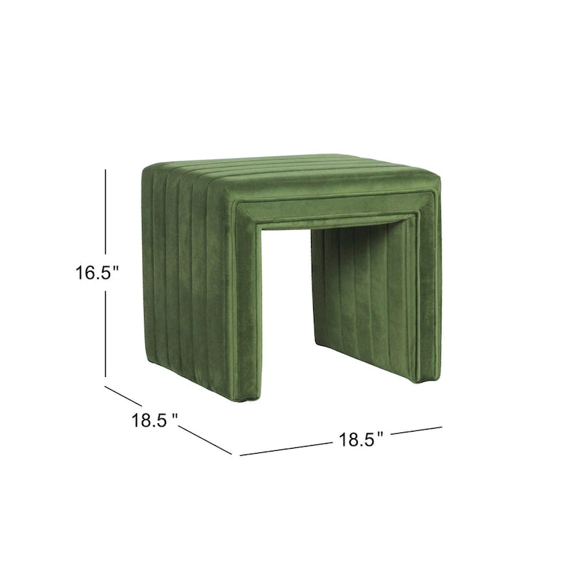 HomePop Modern Channel Ottoman 13