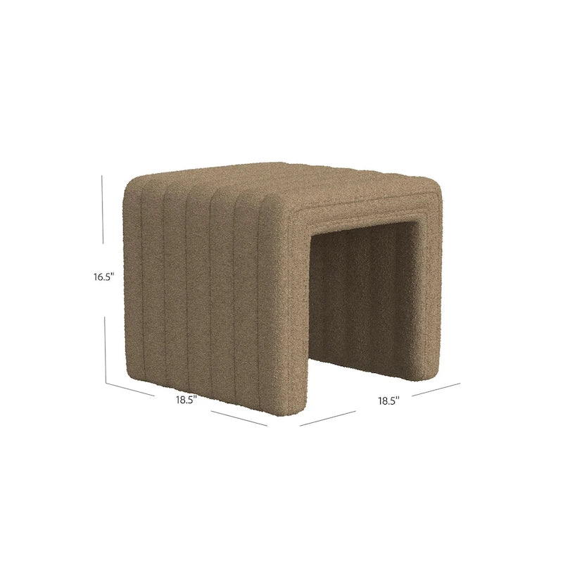 HomePop Modern Channel Ottoman 17