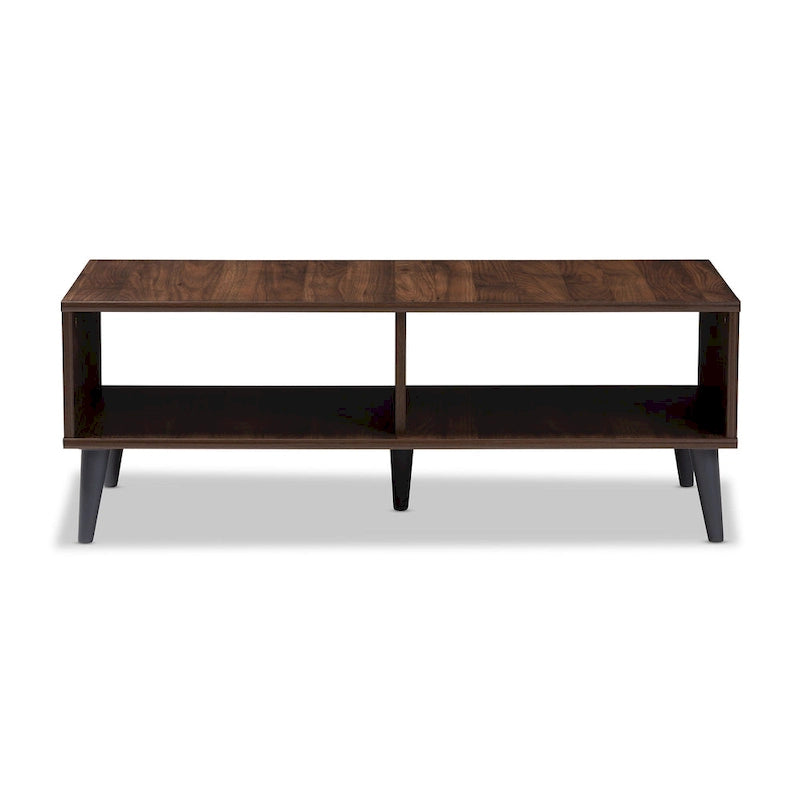 Mid-Century Modern Brown Coffee Table by Baxton Studio 4