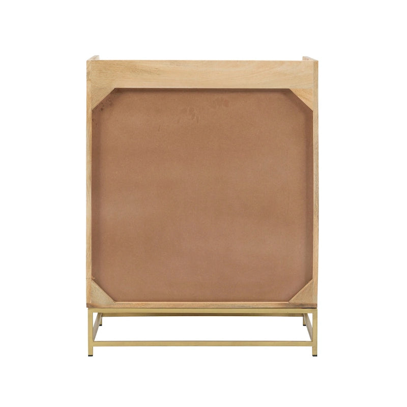Spence Wooden Bar Cabinet with Marble Top 11