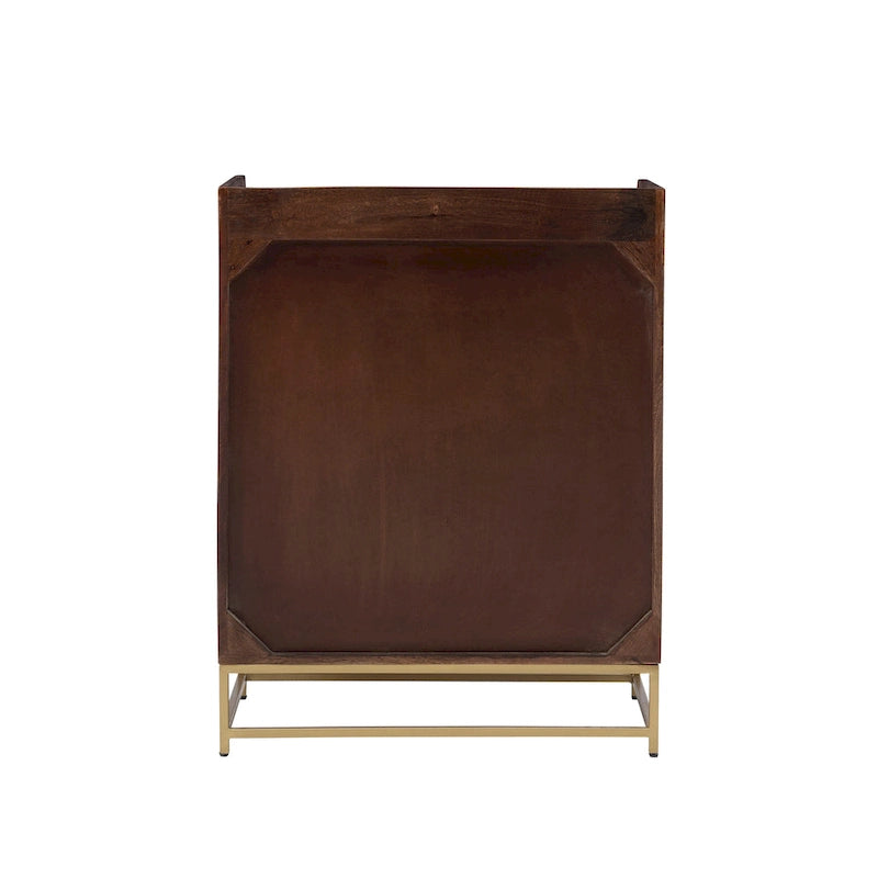 Spence Wooden Bar Cabinet with Marble Top 25
