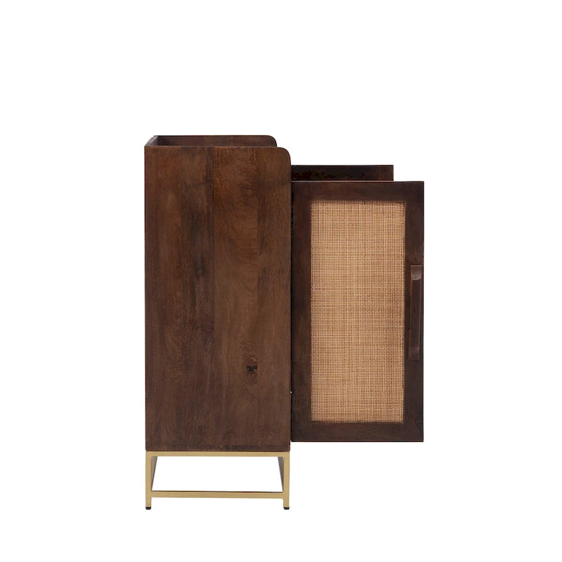 Spence Wooden Bar Cabinet with Marble Top 28