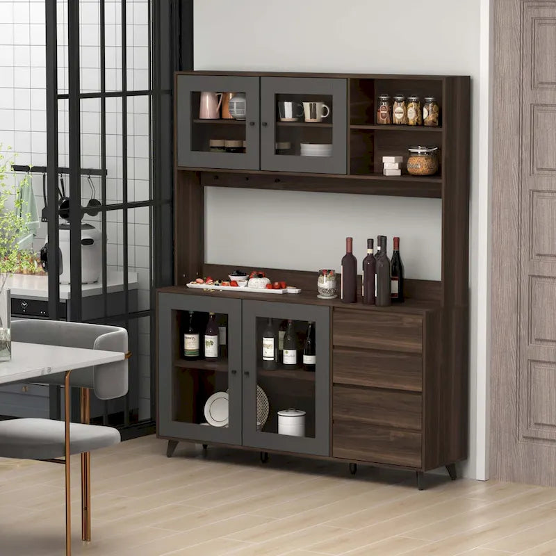 Sideboard Wine Cabinet Tea Cabinet Kitchen Cupboard Buffets Sideboards 3