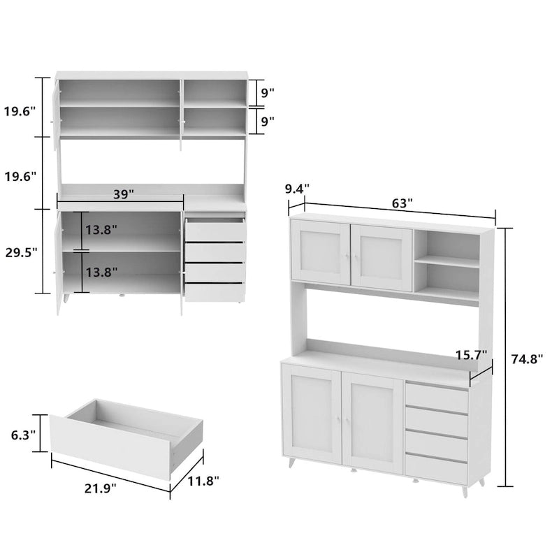 Sideboard Wine Cabinet Tea Cabinet Kitchen Cupboard Buffets Sideboards 14