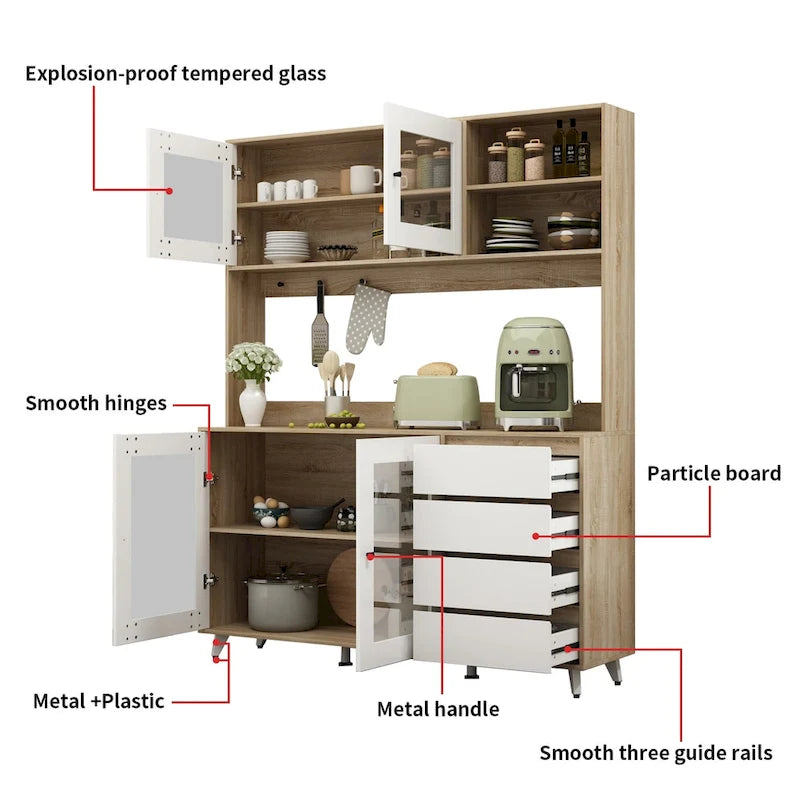 Sideboard Wine Cabinet Tea Cabinet Kitchen Cupboard Buffets Sideboards 15