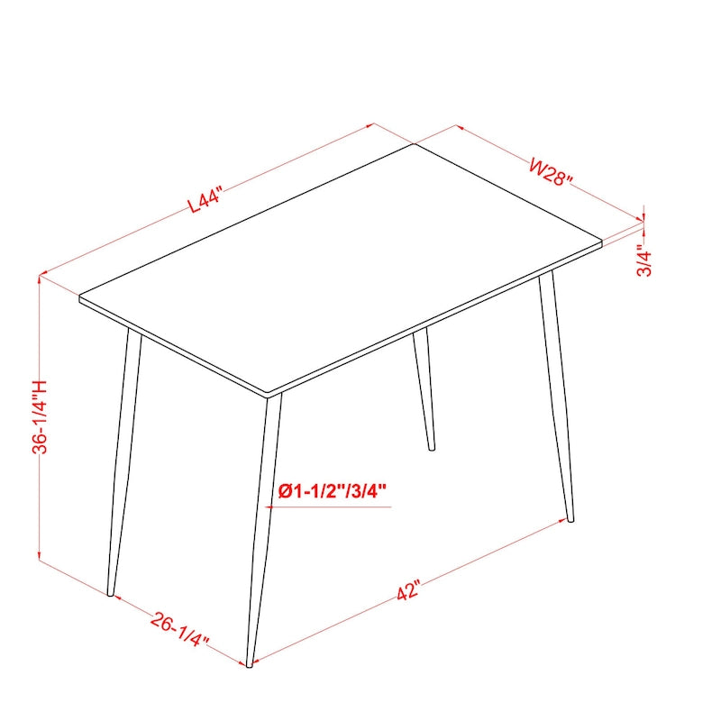 Cairo Industrial Metal 5-Piece Counter Height Dining Table Set by Furniture of America 9