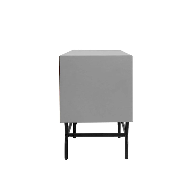 DH BASIC Modern 60-inch 3-Drawer Media Cabinet TV Stand with Cable Hole by Denhour 17