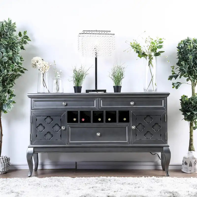 Furniture of America Mora Glam 60 inch Wood Buffet and Sideboard 3