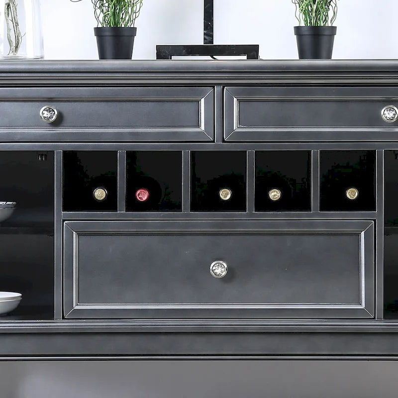 Furniture of America Mora Glam 60 inch Wood Buffet and Sideboard 4
