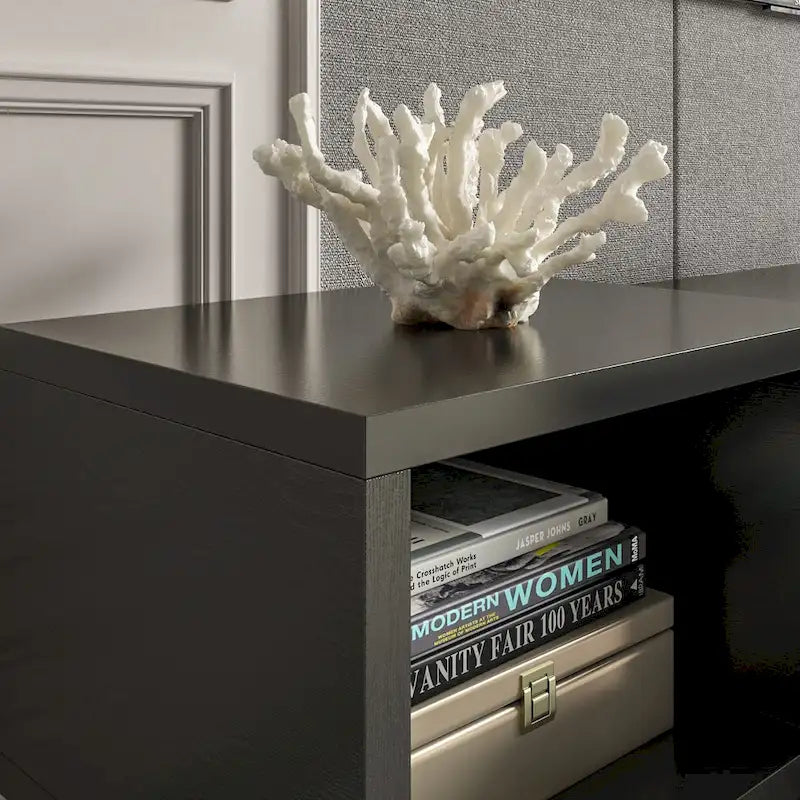 Extendable TV Stand Storage Media Console Modern Entertainment Center 8