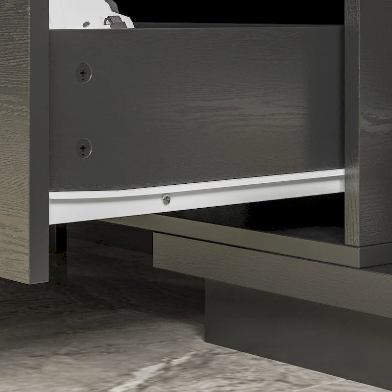 Extendable TV Stand Storage Media Console Modern Entertainment Center 9