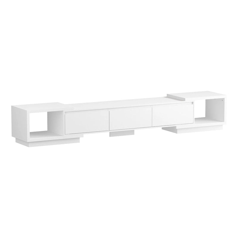 Extendable TV Stand Storage Media Console Modern Entertainment Center 24