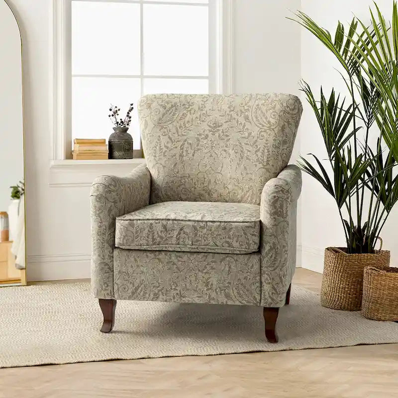 Poltrona Samouel con motivo floreale e design a orecchioni di HULALA HOME 37