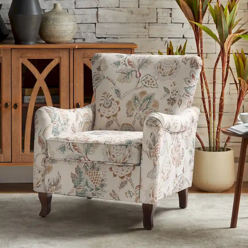 Poltrona Samouel con motivo floreale e design a orecchioni di HULALA HOME 39