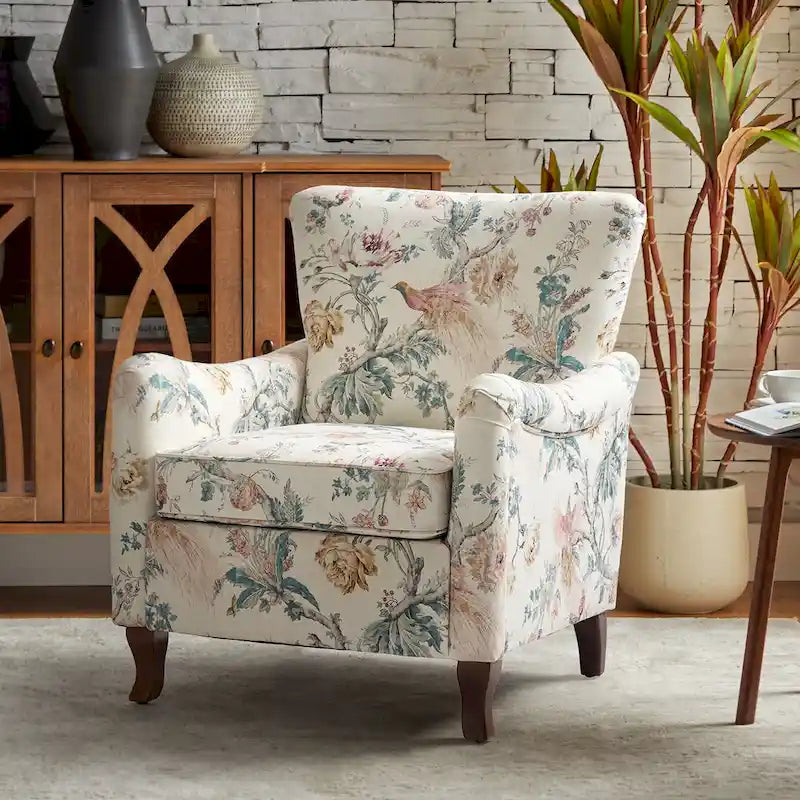 Poltrona Samouel con motivo floreale e design a orecchioni di HULALA HOME 8