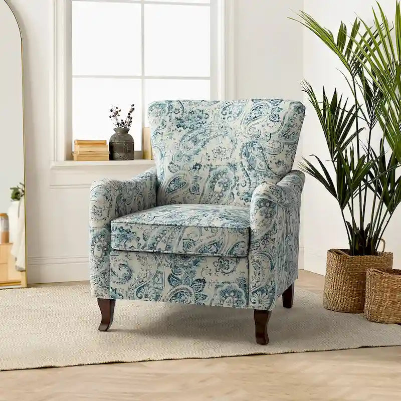 Poltrona Samouel con motivo floreale e design a orecchioni di HULALA HOME 31