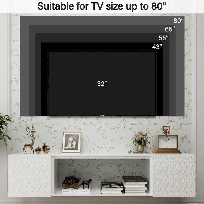 Mobile TV sospeso da 67 pollici fino a 80 pollici 12