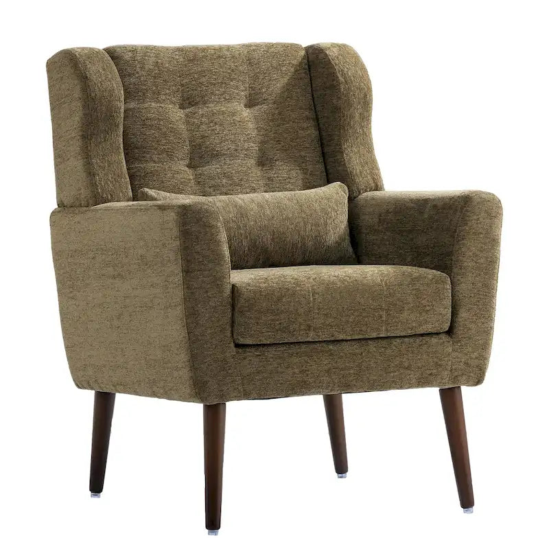 Comoda poltrona da lettura Mid-Century in ciniglia 25