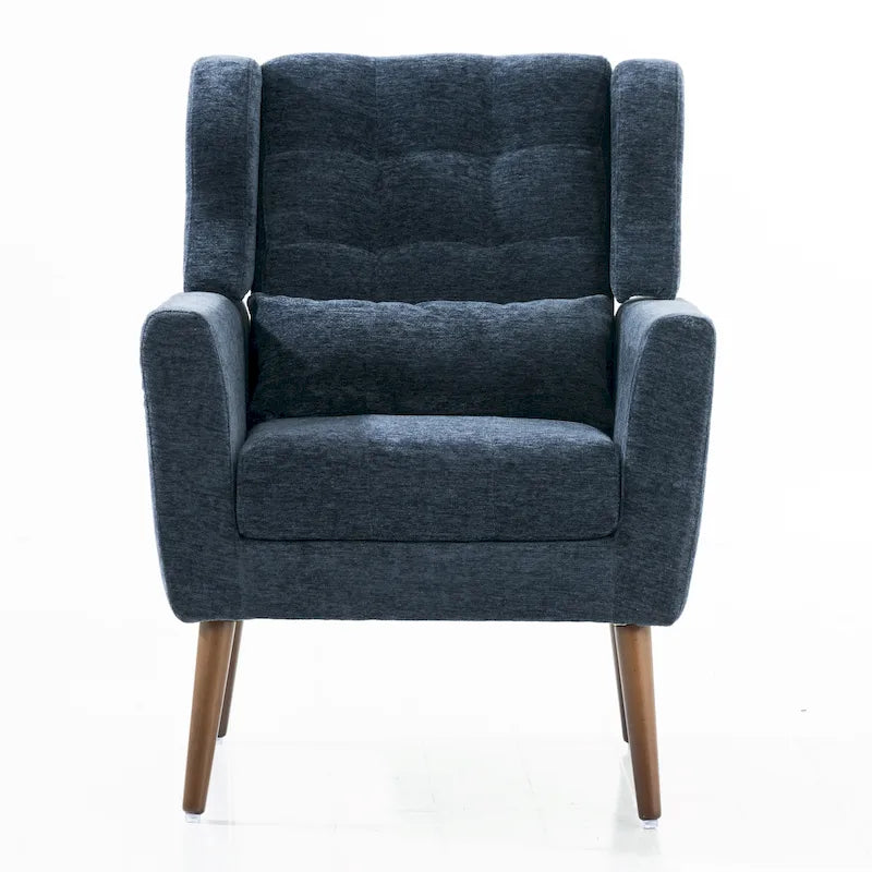 Comoda poltrona da lettura Mid-Century in ciniglia 26