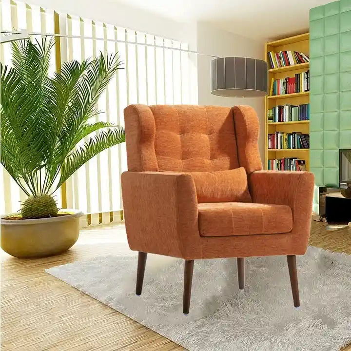 Comoda poltrona da lettura Mid-Century in ciniglia 4
