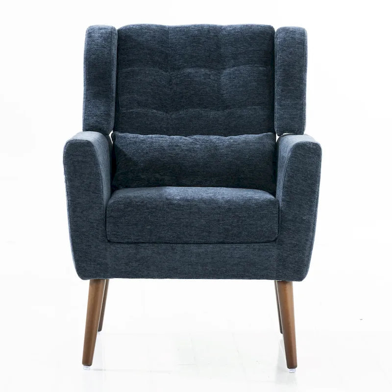 Comoda poltrona da lettura Mid-Century in ciniglia 6