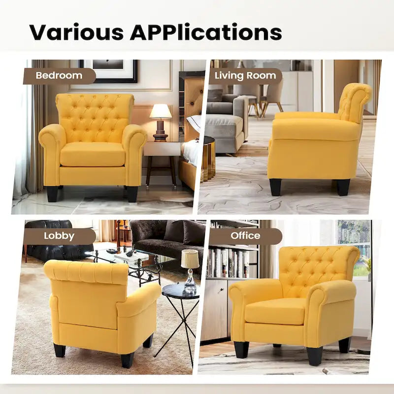 Pellebant Modern Accent Chair Club Armchair for Living Room 5